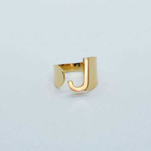 x J Gold Anillo