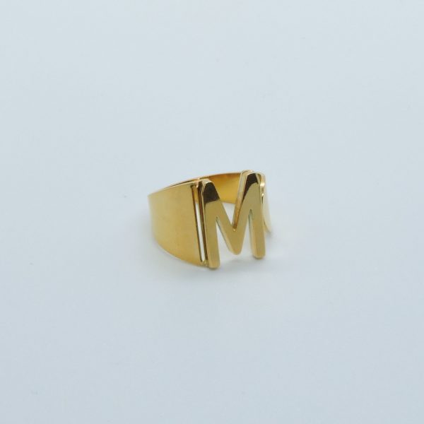 x M Gold Anillo