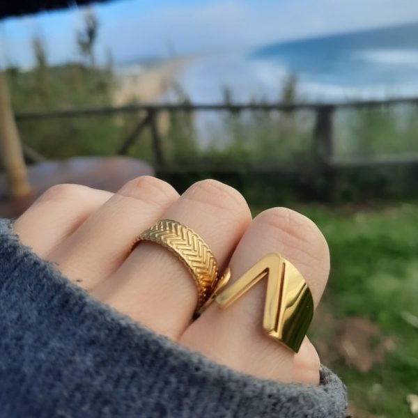 x V Gold Anillo