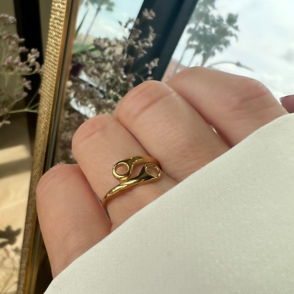 Cáncer Gold Ring