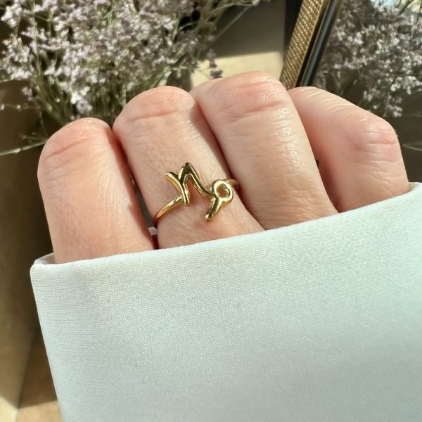 Capricornio Gold Ring